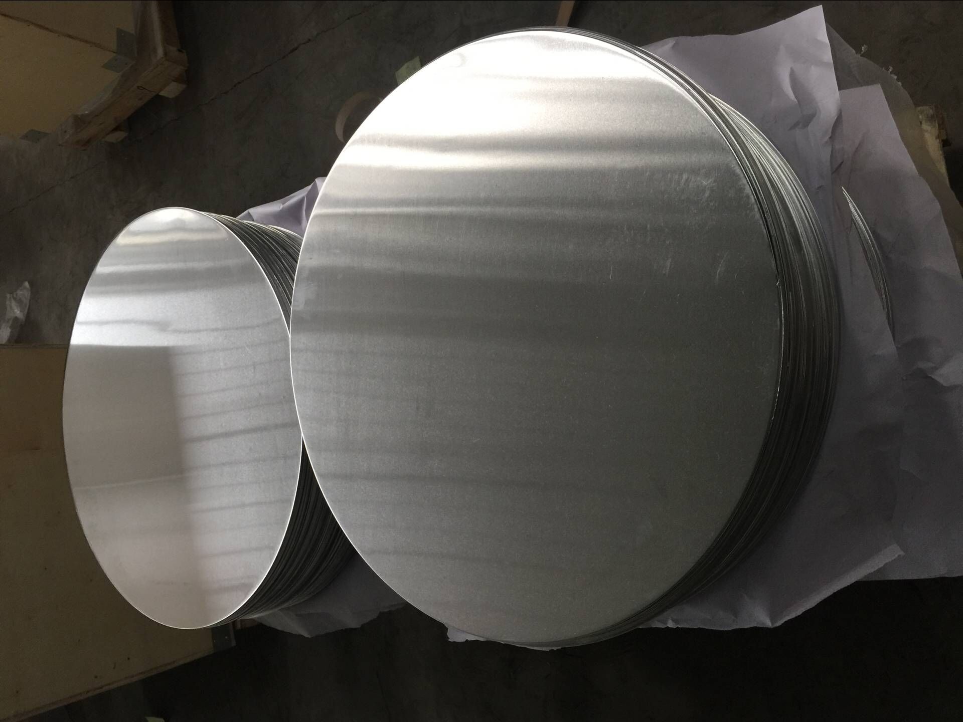 Círculo redondo de aluminio blando